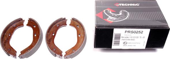 Protechnic PRS0252 - Brake Shoe Set, parking brake car-mod.net