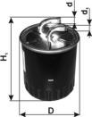 PZL Filters PD622 - Fuel filter car-mod.net