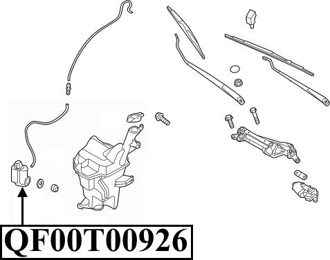 Quattro Freni QF00T00926 - Water Pump, window cleaning car-mod.net