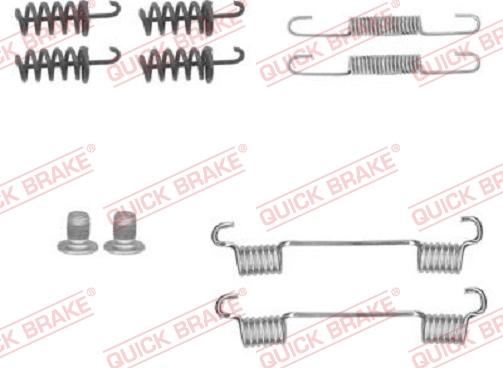 QUICK BRAKE 1050874 - Accessory Kit, parking brake shoes car-mod.net
