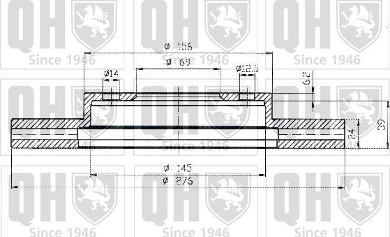 Quinton Hazell BDC4382 - Brake Disc car-mod.net