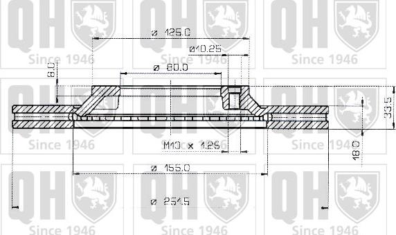 Quinton Hazell BDC3739 - Brake Disc car-mod.net
