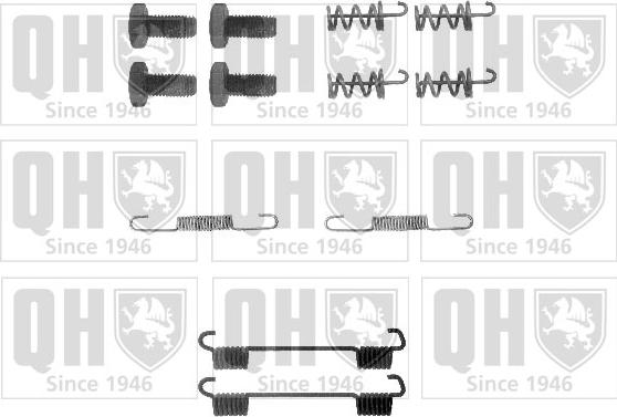 Quinton Hazell BFK308 - Accessory Kit, parking brake shoes car-mod.net