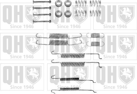 Quinton Hazell BFK277 - Accessory Kit, brake shoes car-mod.net