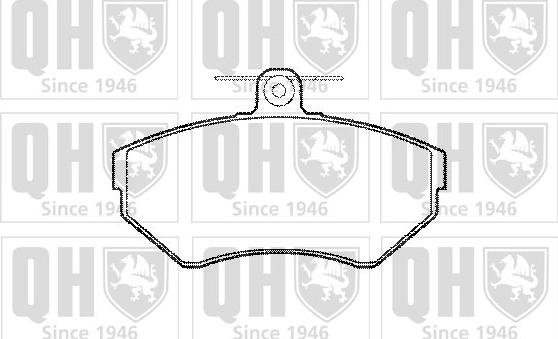 Quinton Hazell BP979 - Brake Pad Set, disc brake car-mod.net
