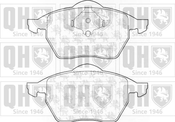 Quinton Hazell BP975 - Brake Pad Set, disc brake car-mod.net