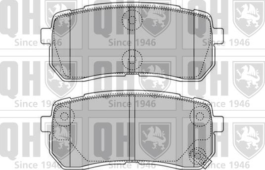 Quinton Hazell BP1599 - Brake Pad Set, disc brake car-mod.net