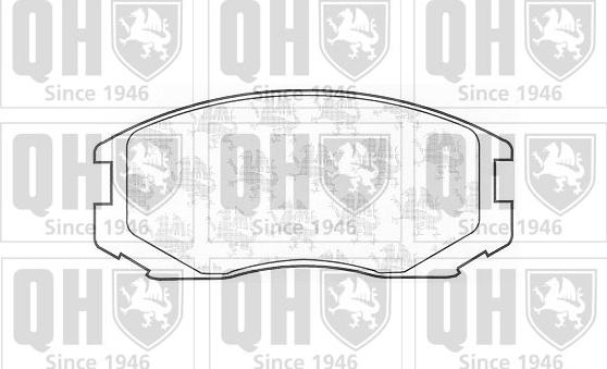 Quinton Hazell BP1175 - Brake Pad Set, disc brake car-mod.net