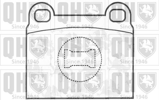 Quinton Hazell BP136 - Brake Pad Set, disc brake car-mod.net