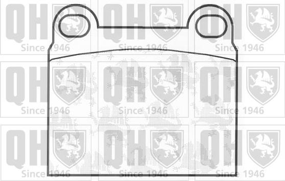 Quinton Hazell BP126 - Brake Pad Set, disc brake car-mod.net