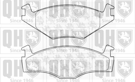 Quinton Hazell BP360 - Brake Pad Set, disc brake car-mod.net