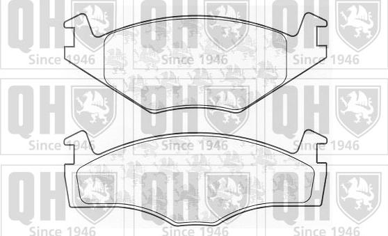 Quinton Hazell BP374 - Brake Pad Set, disc brake car-mod.net