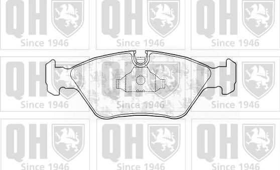 Quinton Hazell BP243 - Brake Pad Set, disc brake car-mod.net