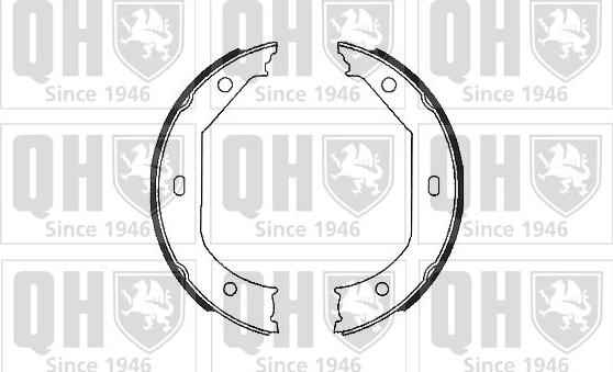 Quinton Hazell BS996 - Brake Shoe Set, parking brake car-mod.net