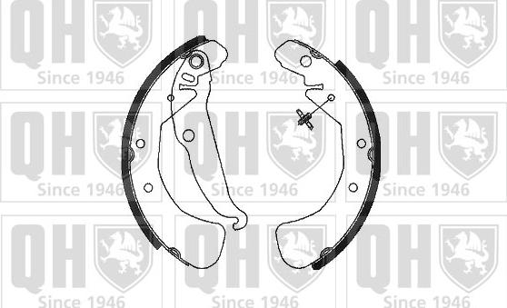 Quinton Hazell BS961 - Drum Brake Shoe Set car-mod.net