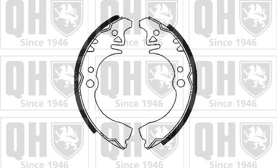 Quinton Hazell BS915 - Drum Brake Shoe Set car-mod.net