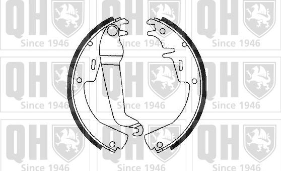 Quinton Hazell BS549 - Drum Brake Shoe Set car-mod.net