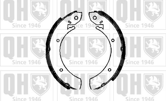 Quinton Hazell BS522 - Drum Brake Shoe Set car-mod.net