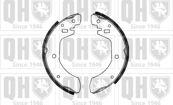 Quinton Hazell BS570 - Drum Brake Shoe Set car-mod.net