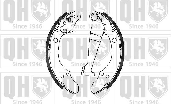 Quinton Hazell BS601 - Drum Brake Shoe Set car-mod.net