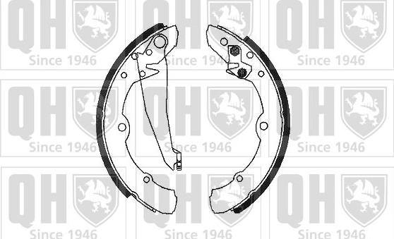 Quinton Hazell BS602 - Drum Brake Shoe Set car-mod.net