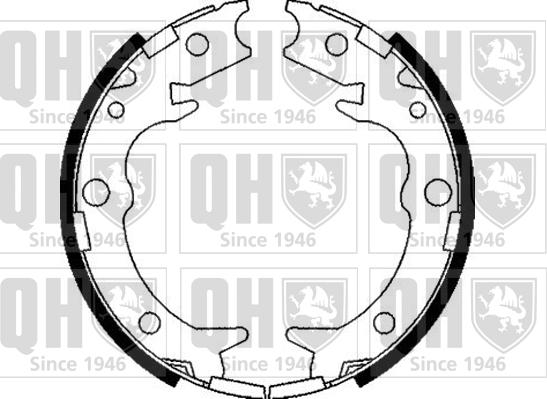 Quinton Hazell BS1095 - Brake Shoe Set, parking brake car-mod.net