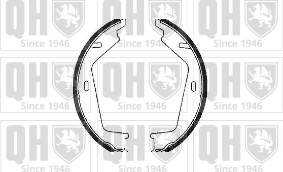Quinton Hazell BS1082 - Brake Shoe Set, parking brake car-mod.net