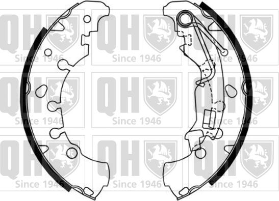 Quinton Hazell BS1163 - Drum Brake Shoe Set car-mod.net