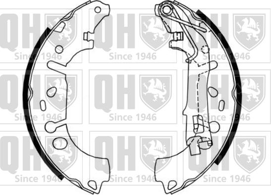 Quinton Hazell BS1162 - Drum Brake Shoe Set car-mod.net