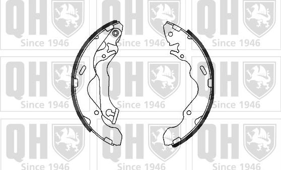 Quinton Hazell BS1102 - Drum Brake Shoe Set car-mod.net
