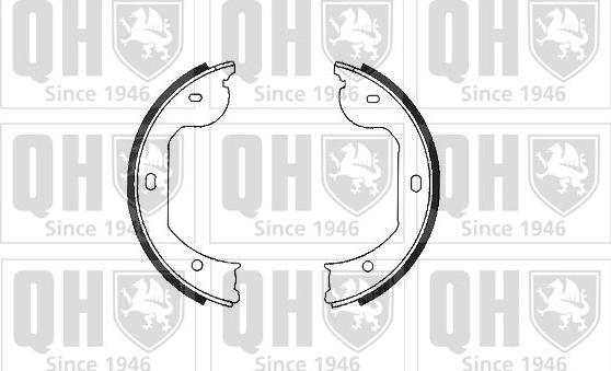 Quinton Hazell BS1118 - Brake Shoe Set, parking brake car-mod.net
