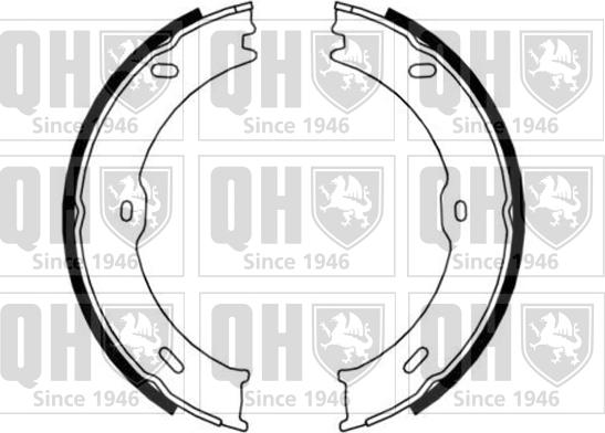 Quinton Hazell BS1182 - Brake Shoe Set, parking brake car-mod.net