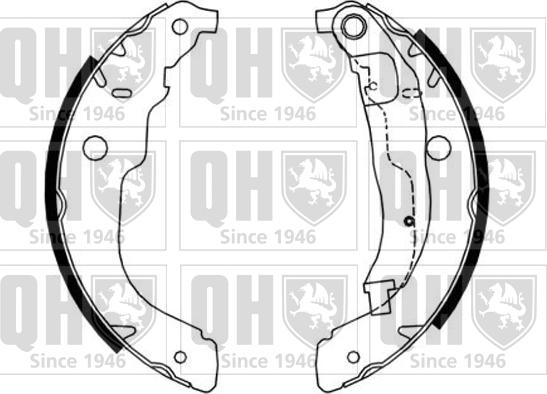 Quinton Hazell BS1187 - Drum Brake Shoe Set car-mod.net
