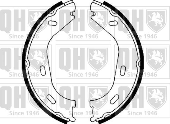Quinton Hazell BS854 - Brake Shoe Set, parking brake car-mod.net
