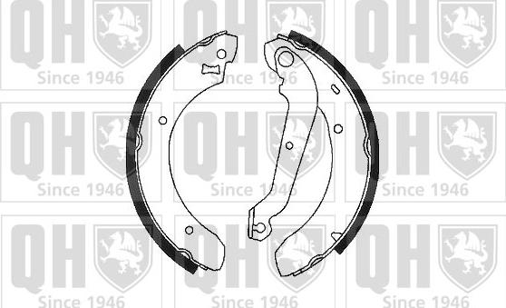 Quinton Hazell BS815 - Drum Brake Shoe Set car-mod.net