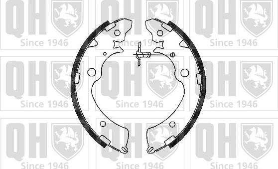 Quinton Hazell BS816 - Drum Brake Shoe Set car-mod.net