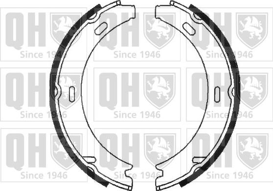 Quinton Hazell BS818 - Brake Shoe Set, parking brake car-mod.net
