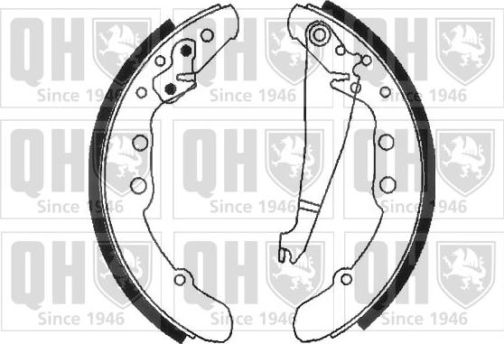 Quinton Hazell BS883 - Drum Brake Shoe Set car-mod.net