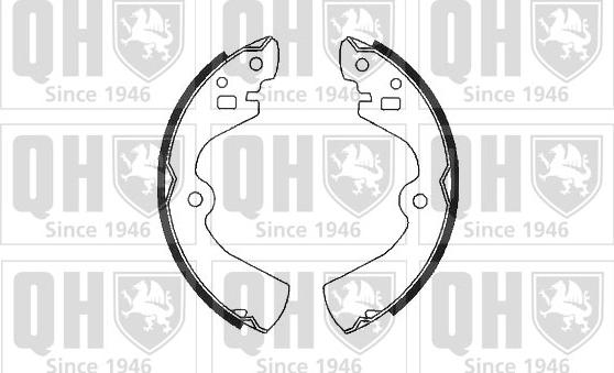 Quinton Hazell BS744 - Drum Brake Shoe Set car-mod.net