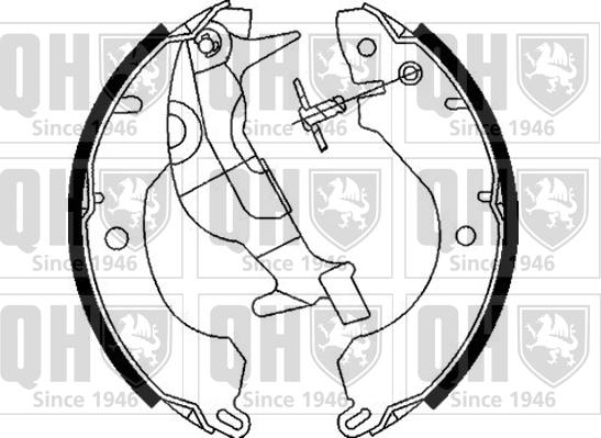 Quinton Hazell BS739 - Drum Brake Shoe Set car-mod.net
