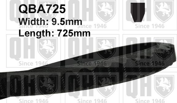 Quinton Hazell QBA725 - Drive belt, V-Belt car-mod.net