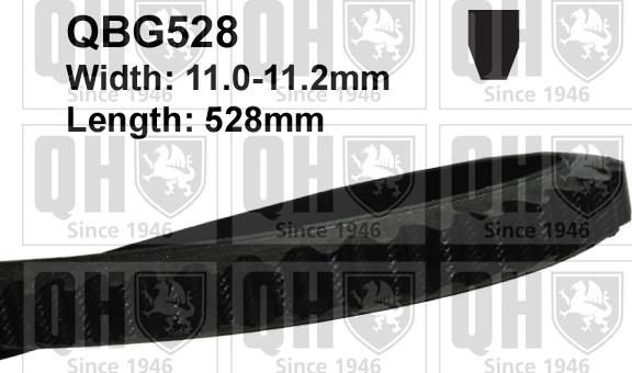 Quinton Hazell QBG528 - Drive belt, V-Belt car-mod.net