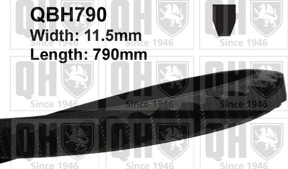 Quinton Hazell QBH790 - Drive belt, V-Belt car-mod.net