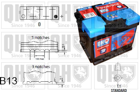 Quinton Hazell QBT0633 - Starter Battery car-mod.net