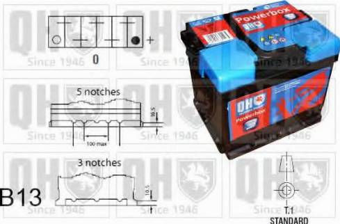 Quinton Hazell QBT0753 - Starter Battery car-mod.net