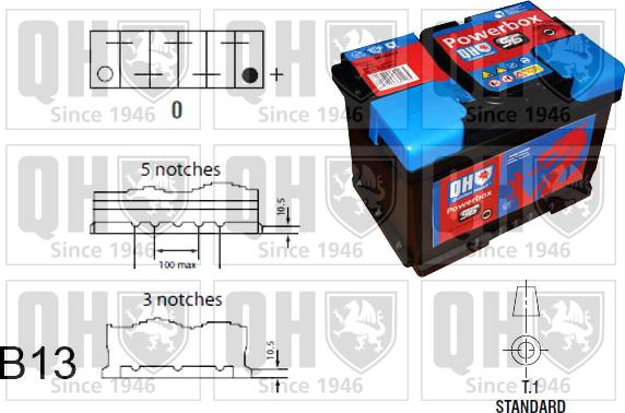 Quinton Hazell QBT115AGM - Starter Battery car-mod.net