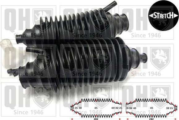 Quinton Hazell QG2200P - Bellow, steering car-mod.net