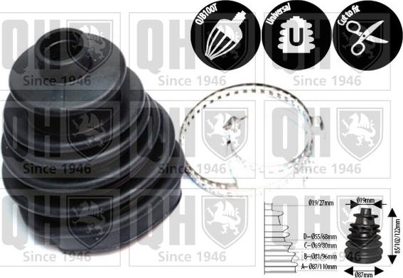 Quinton Hazell QJB8500 - Bellow, drive shaft car-mod.net