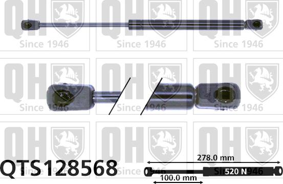 Quinton Hazell QTS128568 - Gas Spring, boot, cargo area car-mod.net