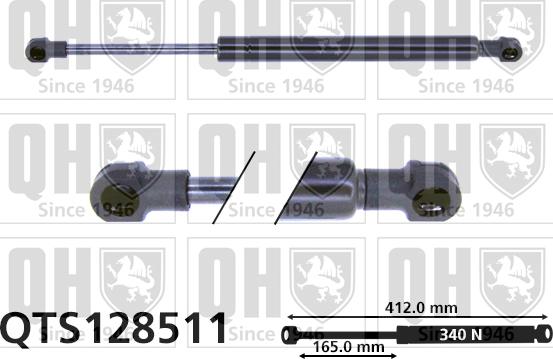 Quinton Hazell QTS128511 - Gas Spring, boot, cargo area car-mod.net